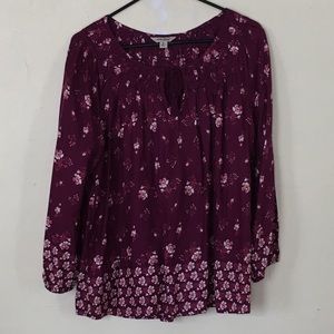 Lucky Flower Peasant Top